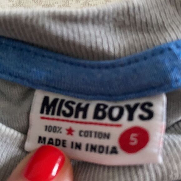 Mish Boys Light Grey ‘PLAY’ Video Game T-Shirt - Picture 3 of 6